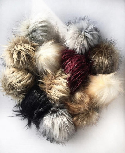 Faux Fur Poms